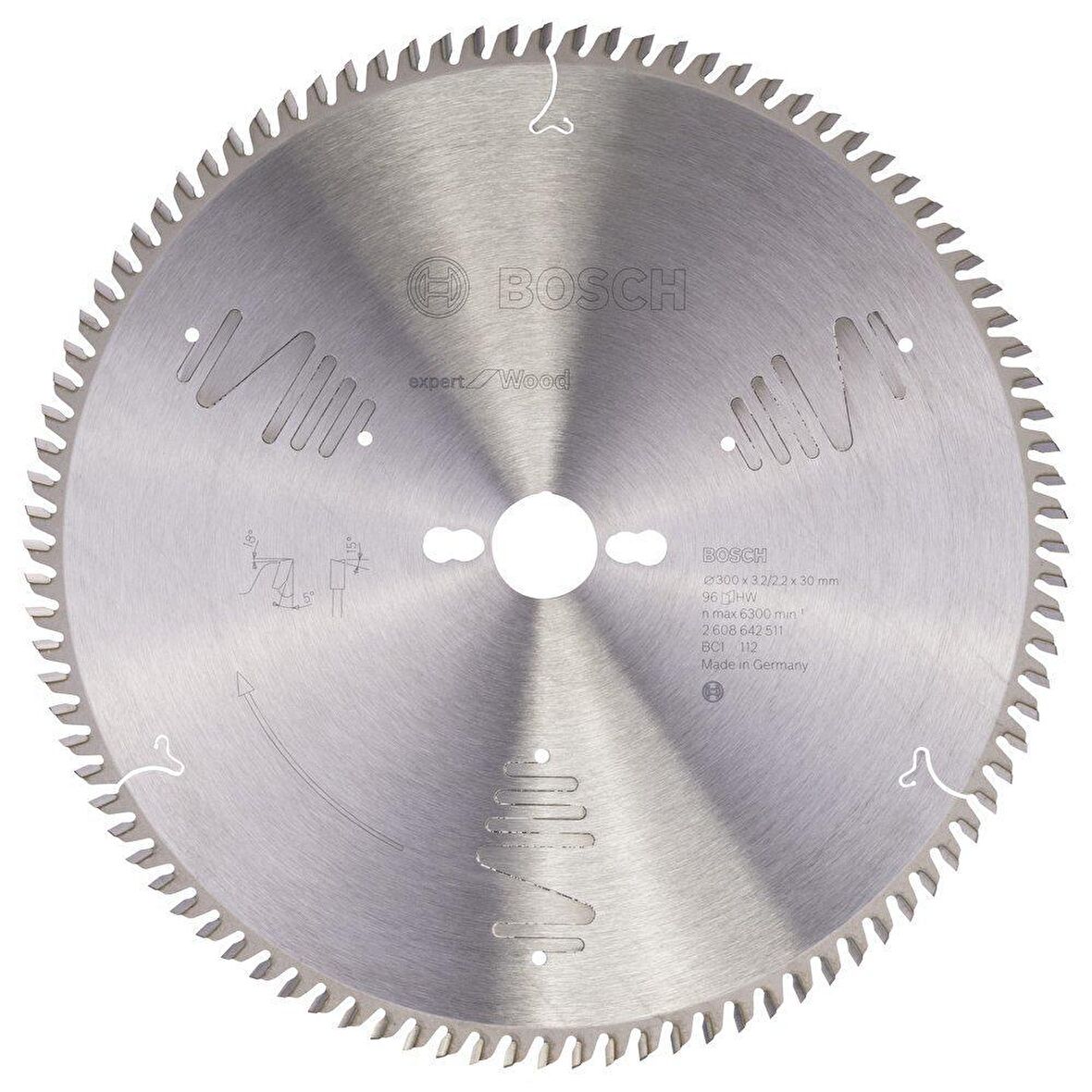 Bosch Ahşap | Sunta Daire Testere Bıçağı 300*30 mm 96 Diş Expert 2608642511